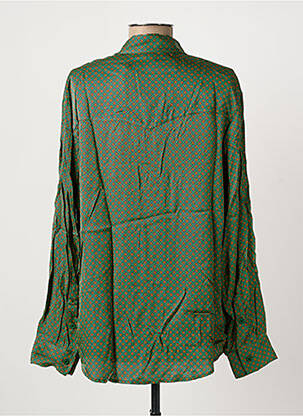 Chemisier imprimé fleurs manches longues vert MARGAUX LONNBERG femme