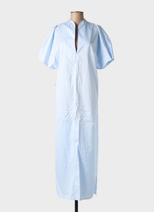 Robe longue manches courtes manches courtes bleu MARGAUX LONNBERG femme
