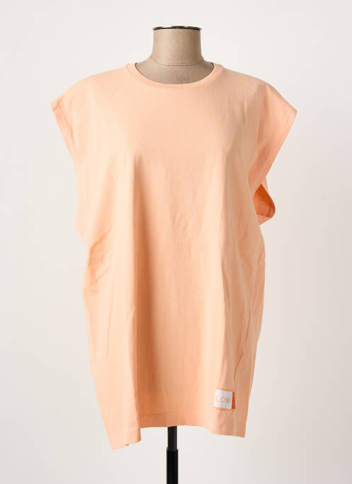 Tunique manches courtes tissage jersey orange MARGAUX LONNBERG femme