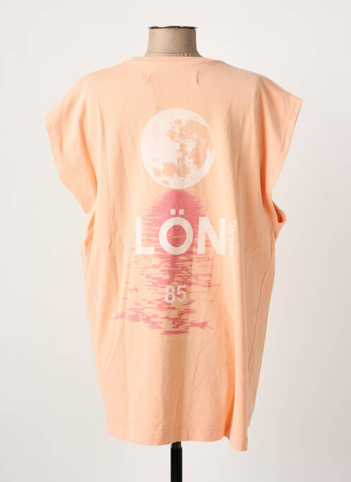 Tunique manches courtes tissage jersey orange MARGAUX LONNBERG femme