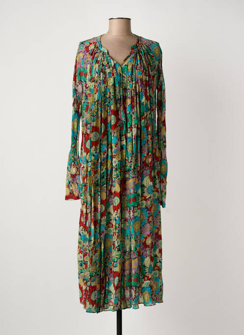 Robe mi-longue vert LAURENCE BRAS femme