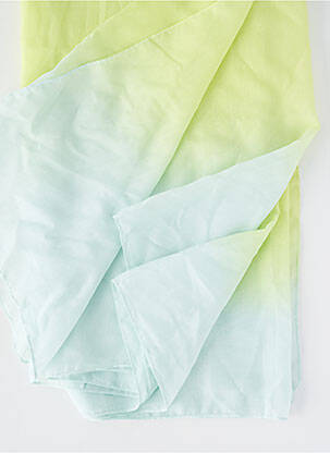 Foulard tissage popeline vert PIECES femme