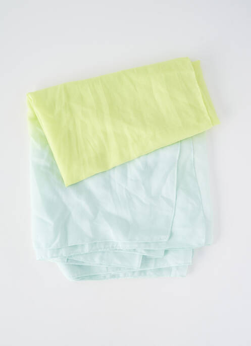 Foulard tissage popeline vert PIECES femme