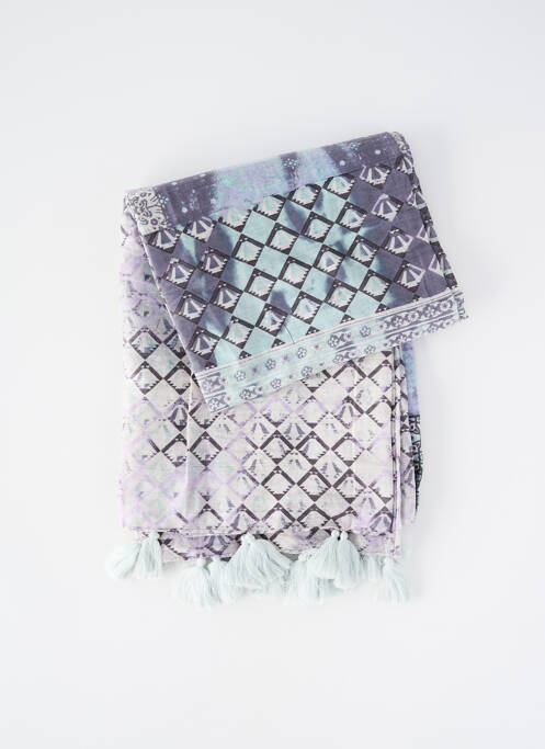 Col / tour de cou imprimé fantaisie gris PIECES femme