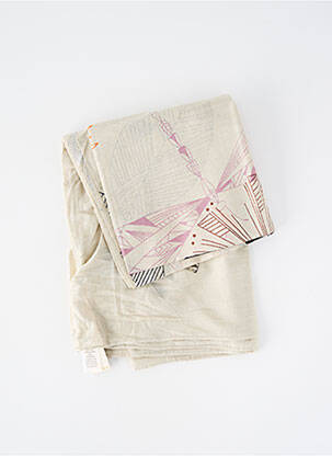 Col / tour de cou tissage popeline beige PIECES femme