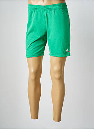 Short stretch taille élastique vert LE COQ SPORTIF garcon
