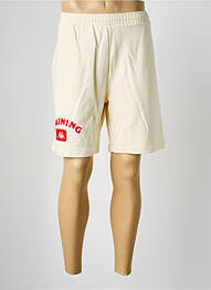 Short fermeture liens à nouer taille normale beige KAPPA homme