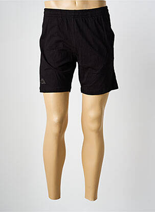 Short coupe droite taille normale noir KAPPA homme