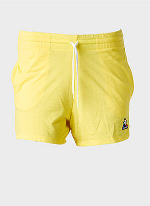 Short tissage popeline taille élastique jaune LE COQ SPORTIF garçon