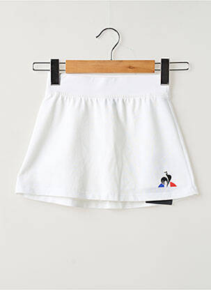 Jupe short coupe trapèze blanc LE COQ SPORTIF femme