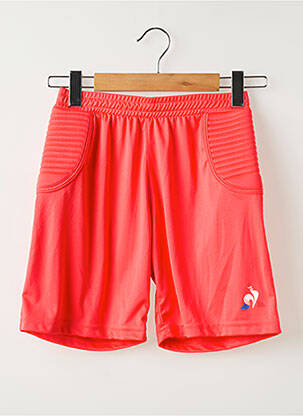 Short tissage jersey taille élastique rouge LE COQ SPORTIF enfant