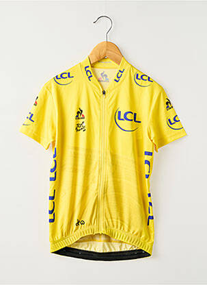 T-shirt stretch manches courtes jaune LE COQ SPORTIF enfant