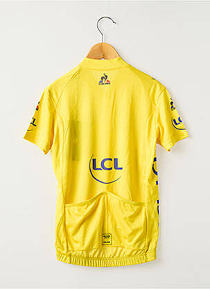 T-shirt stretch manches courtes jaune LE COQ SPORTIF enfant