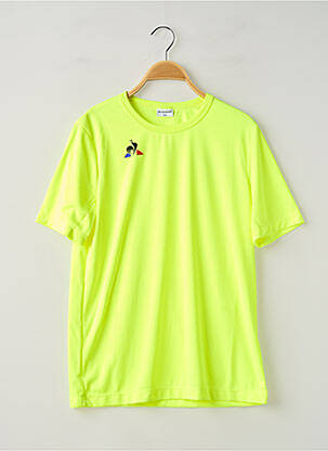 T-shirt stretch manches courtes jaune LE COQ SPORTIF enfant