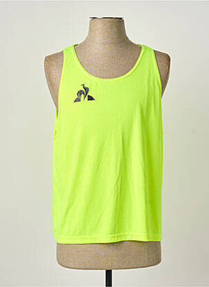 Débardeur coupe cintrée sans manche jaune LE COQ SPORTIF homme