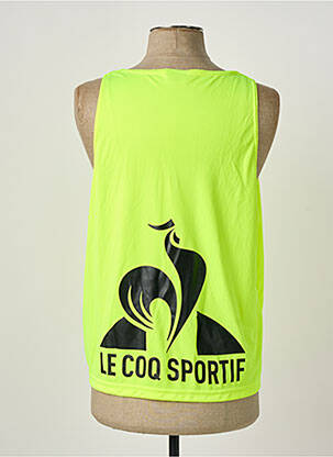 Débardeur coupe cintrée sans manche jaune LE COQ SPORTIF homme