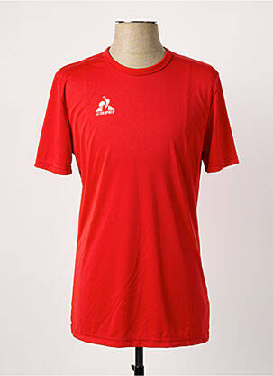 T-shirt coupe cintrée manches courtes rouge LE COQ SPORTIF homme