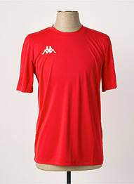 T-shirt coupe cintrée manches courtes rouge KAPPA homme