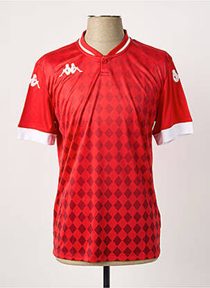 T-shirt coupe cintrée manches courtes rouge KAPPA homme