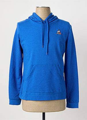 Sweat-shirt à capuche broderie manches longues bleu LE COQ SPORTIF homme