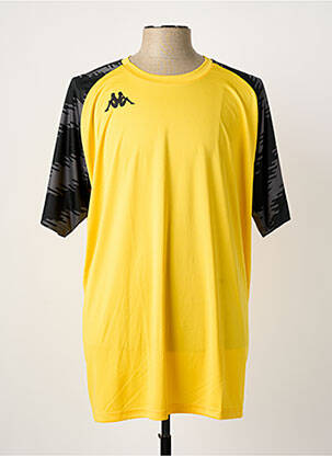 T-shirt stretch manches courtes jaune KAPPA homme