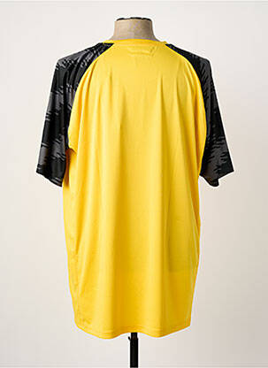 T-shirt stretch manches courtes jaune KAPPA homme