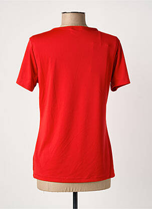 T-shirt col v manches courtes rouge LE COQ SPORTIF femme