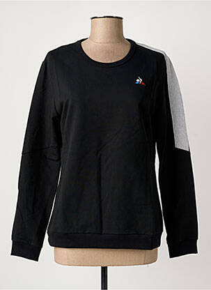 Sweat-shirt stretch manches longues noir LE COQ SPORTIF femme