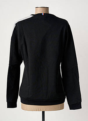 Sweat-shirt broderie manches longues noir LE COQ SPORTIF femme