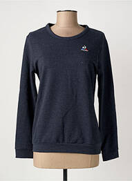 Sweat-shirt maille semi-opaque manches longues bleu LE COQ SPORTIF femme
