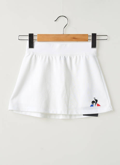Jupe short coupe trapèze blanc LE COQ SPORTIF femme