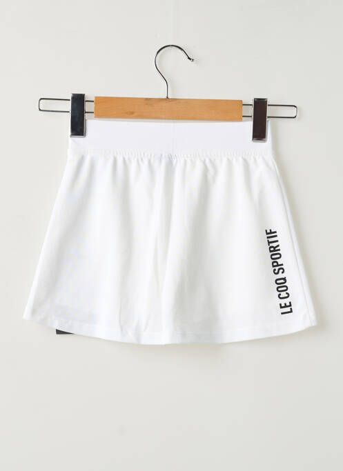 Jupe short coupe trapèze blanc LE COQ SPORTIF femme