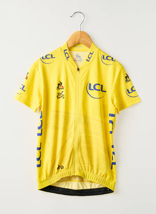 T-shirt stretch manches courtes jaune LE COQ SPORTIF enfant