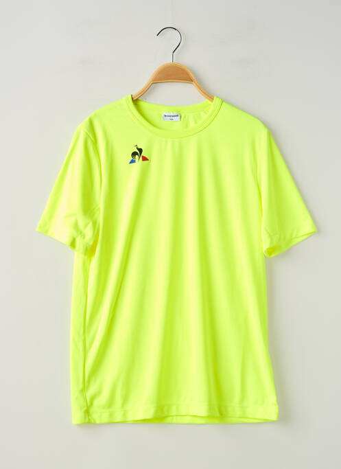 T-shirt stretch manches courtes jaune LE COQ SPORTIF enfant