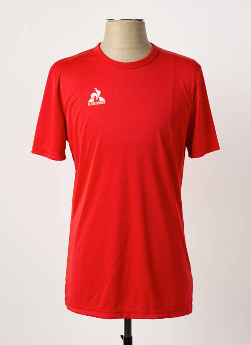 T-shirt coupe cintrée manches courtes rouge LE COQ SPORTIF homme