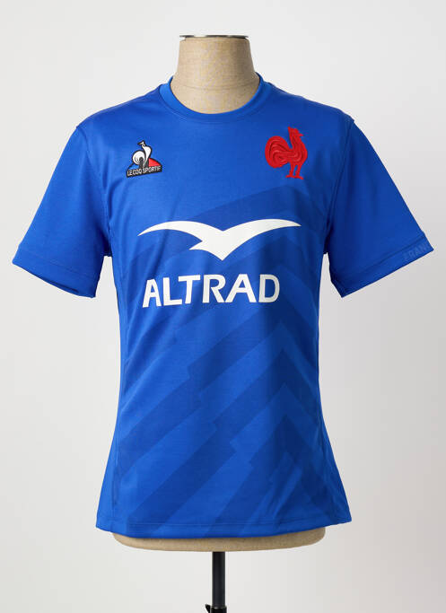 T-shirt broderie manches courtes bleu LE COQ SPORTIF homme