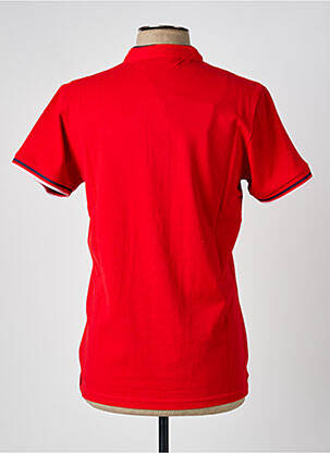 Polo coupe cintrée sans manche rouge AMERICAN COLLEGE homme
