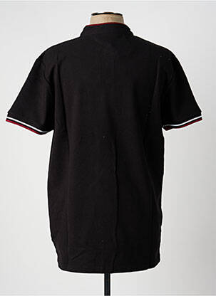 Polo coupe cintrée sans manche noir AMERICAN COLLEGE homme