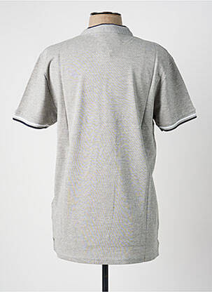 Polo coupe cintrée sans manche gris AMERICAN COLLEGE homme