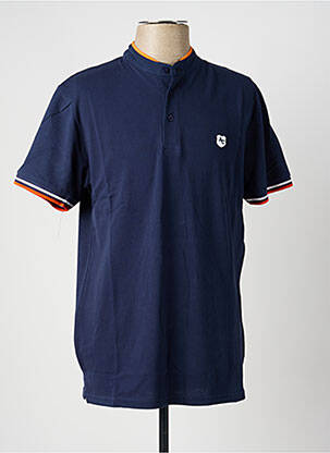 Polo coupe droite manches courtes bleu AMERICAN APPAREL homme