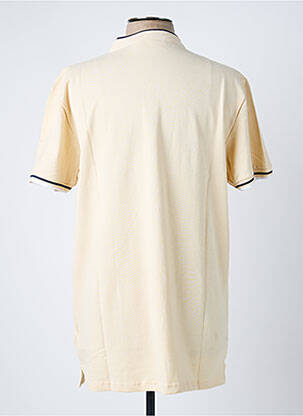 Polo coupe cintrée sans manche beige AMERICAN COLLEGE homme