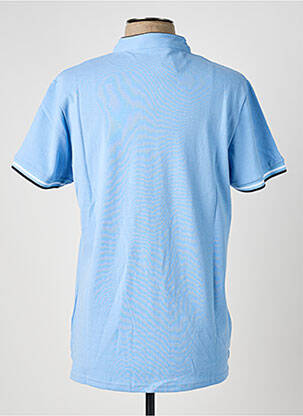 Polo coupe cintrée sans manche bleu AMERICAN COLLEGE homme