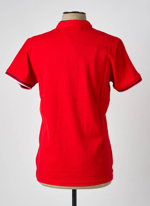 Polo coupe cintrée sans manche rouge AMERICAN COLLEGE homme