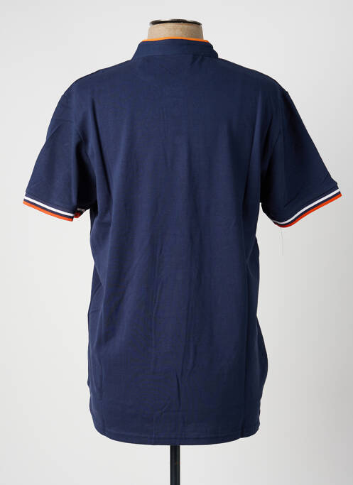 Polo coupe droite manches courtes bleu AMERICAN APPAREL homme