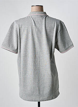 Polo coupe droite manches courtes gris AMERICAN COLLEGE homme