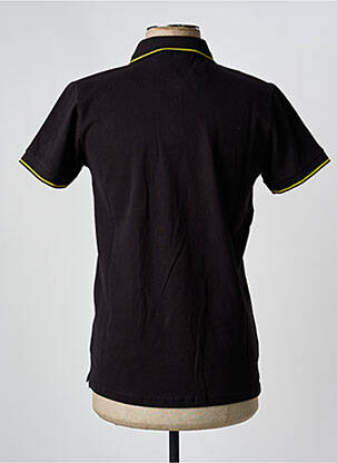 Polo coupe droite manches courtes noir AMERICAN COLLEGE homme