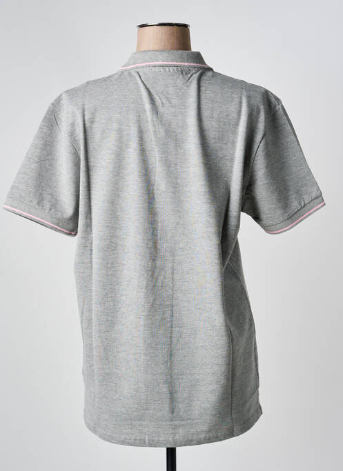 Polo gris AMERICAN COLLEGE homme