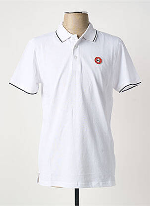 Polo coupe droite manches courtes blanc U.S ATHLETIC homme