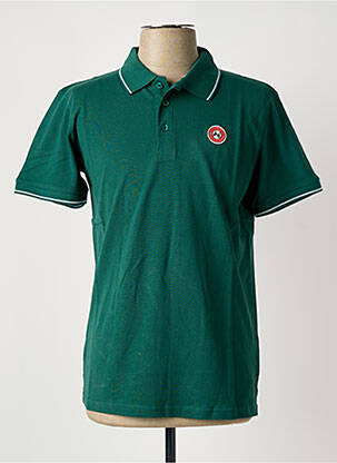 Polo coupe droite manches courtes vert U.S ATHLETIC homme