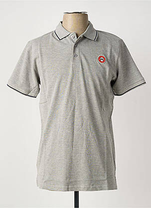 Polo coupe droite manches courtes gris U.S ATHLETIC homme